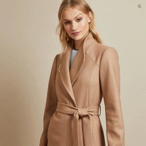 Ted Baker Drytaa Belted Wrap Wool Coat size 1